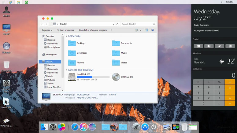 download mac book air transformation for windows 10